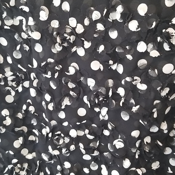 💕MAX STUDIO Polka Dot Textured Sleeveless Blouse - Picture 4 of 6